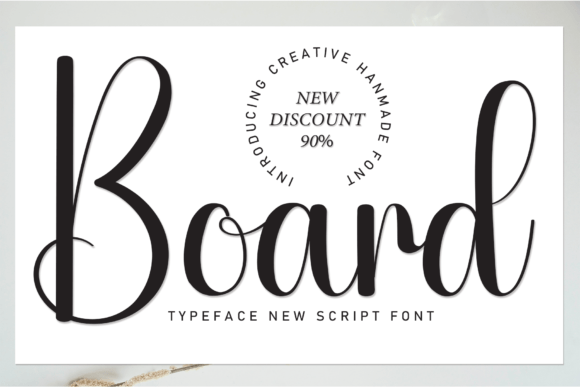 Board: The Flowing Handwritten Font for Elegant Design