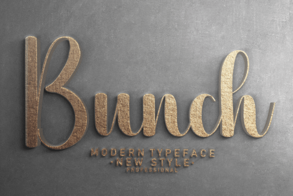 Bunch Font: The Flowing Handwritten Typeface for Elegant Designs