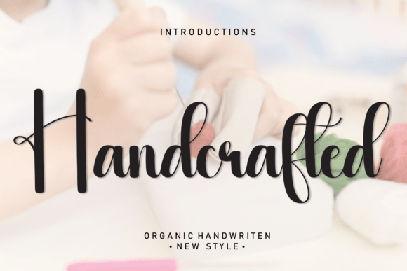 Discover Handcrafted: A Sweet Handwritten Font for Creative Projects