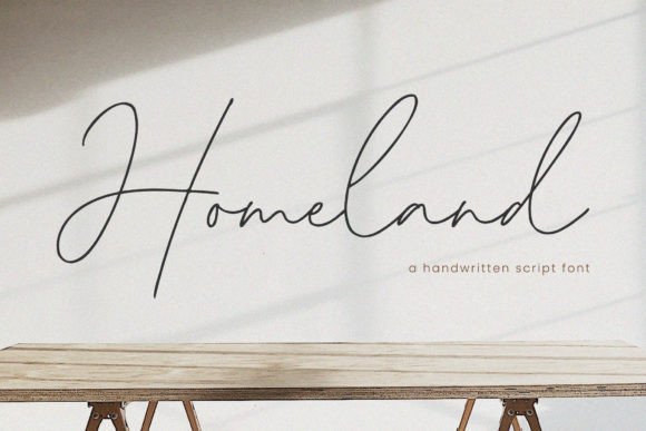 Discover the Elegance of the Homeland Script Font