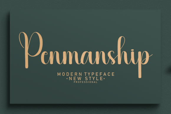 Discover the Timeless Elegance of the Penmanship Font