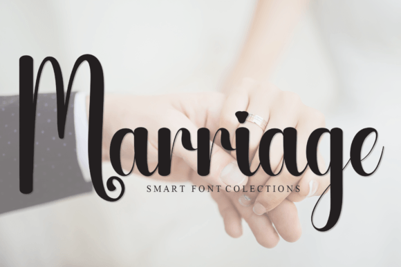 Marriage: A Sweet Handwritten Font for Wedding Invitations & Designs
