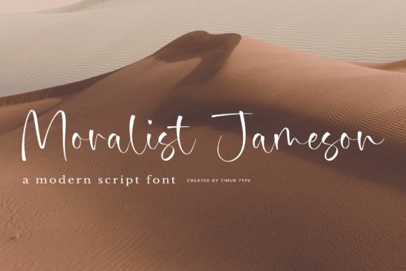 Moralist Jameson: The Elegant Script Font for a Refined Touch